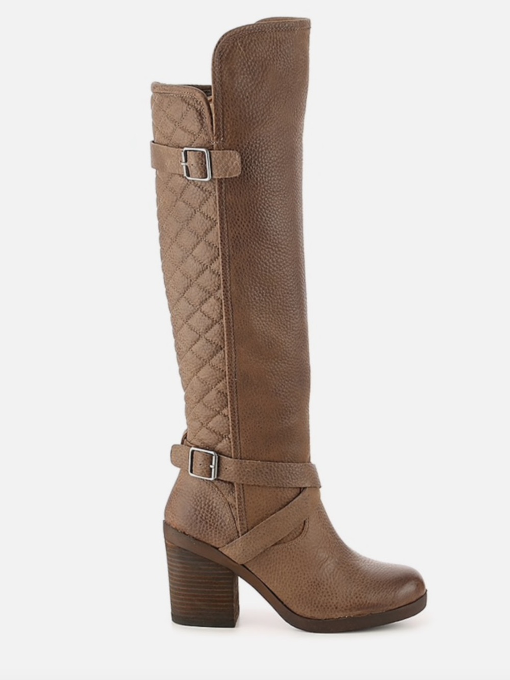 Lucky Brand 🍀 Oryan Tall Block Heel Moto Boots - Brown